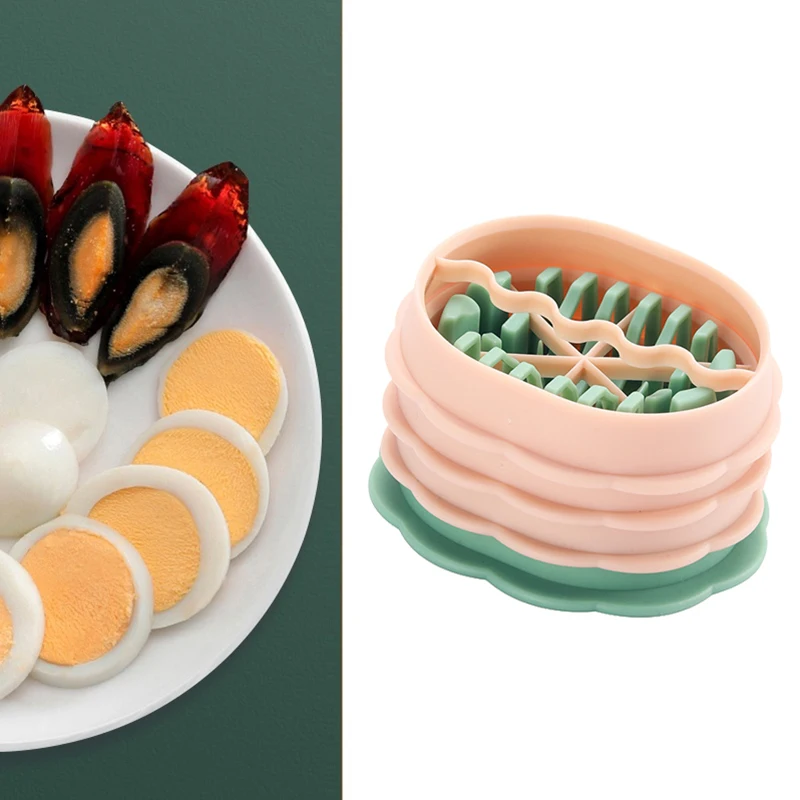 3 In 1 Manual Egg Slicer Cutter Egg Cooking Tool Multifunctional Egg Dividers Mold Cutter Egg Opener Gadgets Kitchen Utensils