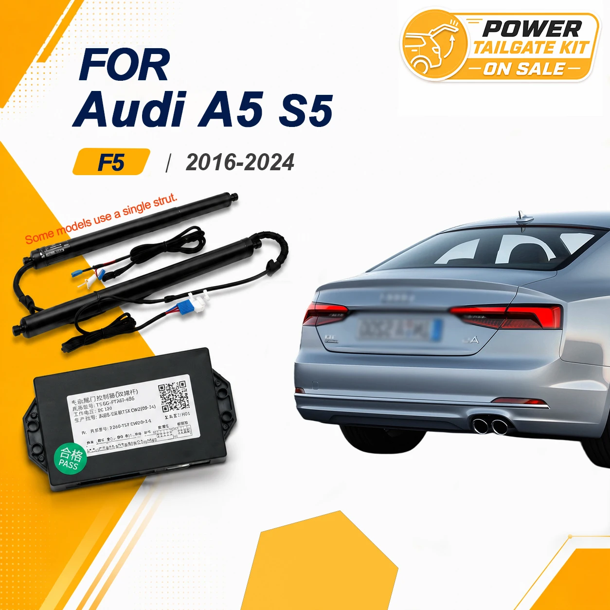 For Audi A5 S5 2-door coupé F5 2016-2024 Car Power Trunk Lift Electric Hatch Tailgate Strut Auto Rear Door Actuator