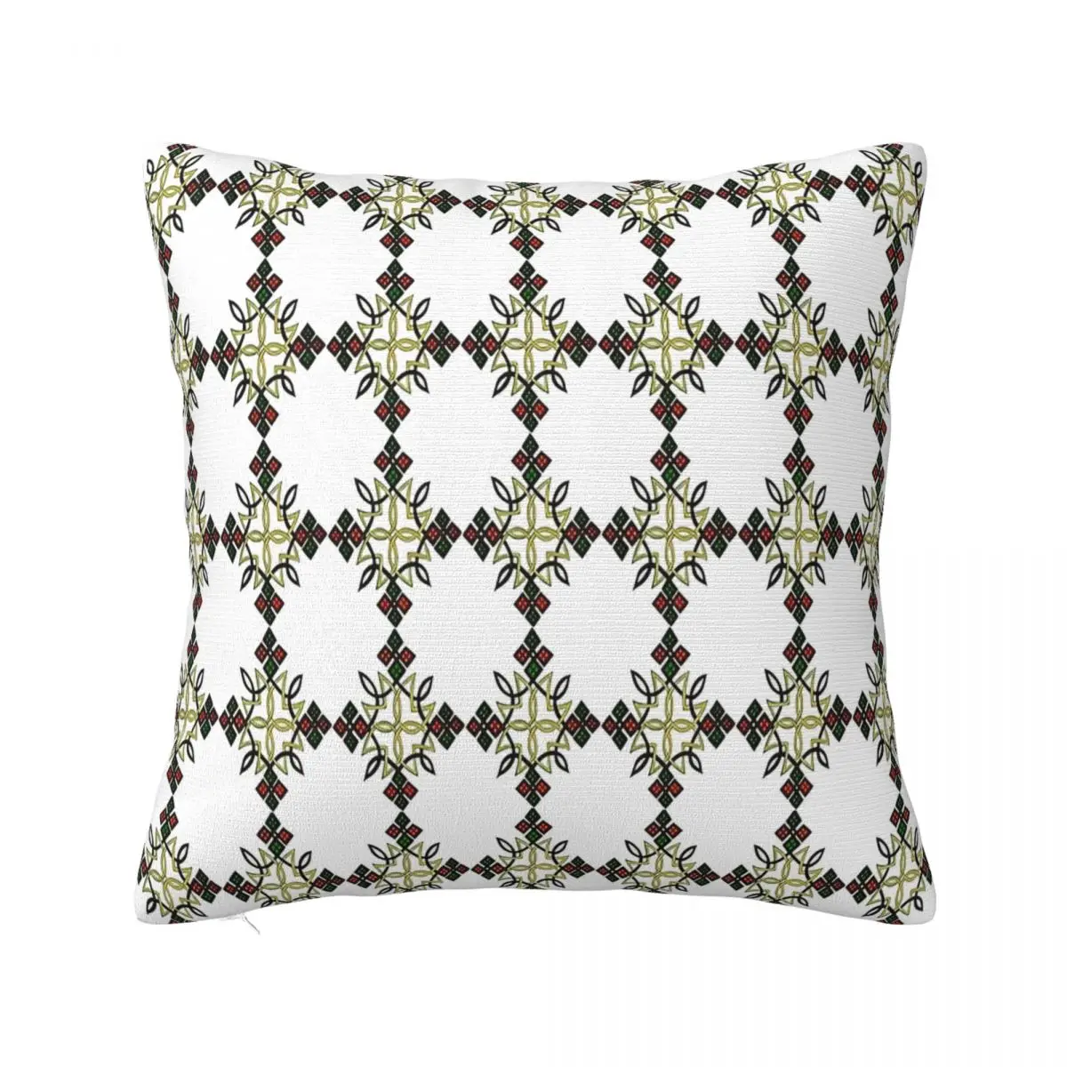 Ethiopian Habesha Meskel Pillowcase Printing Fabric Cushion Cover Gift African Art Cross Throw Pillow Case Cover Seat Zipper