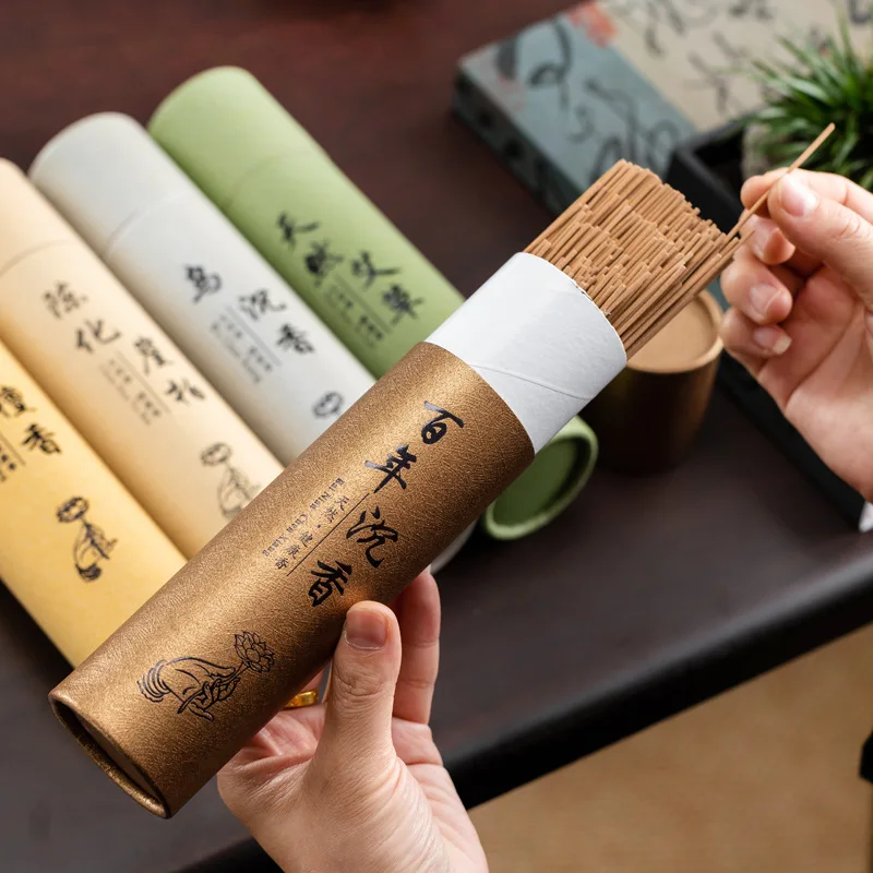 400Pcs Natural Sandalwood Sticks Home Incense Sticks Blessing Ceremony Prayer Buddha Incense Wormwood Sandalwood Agarwood