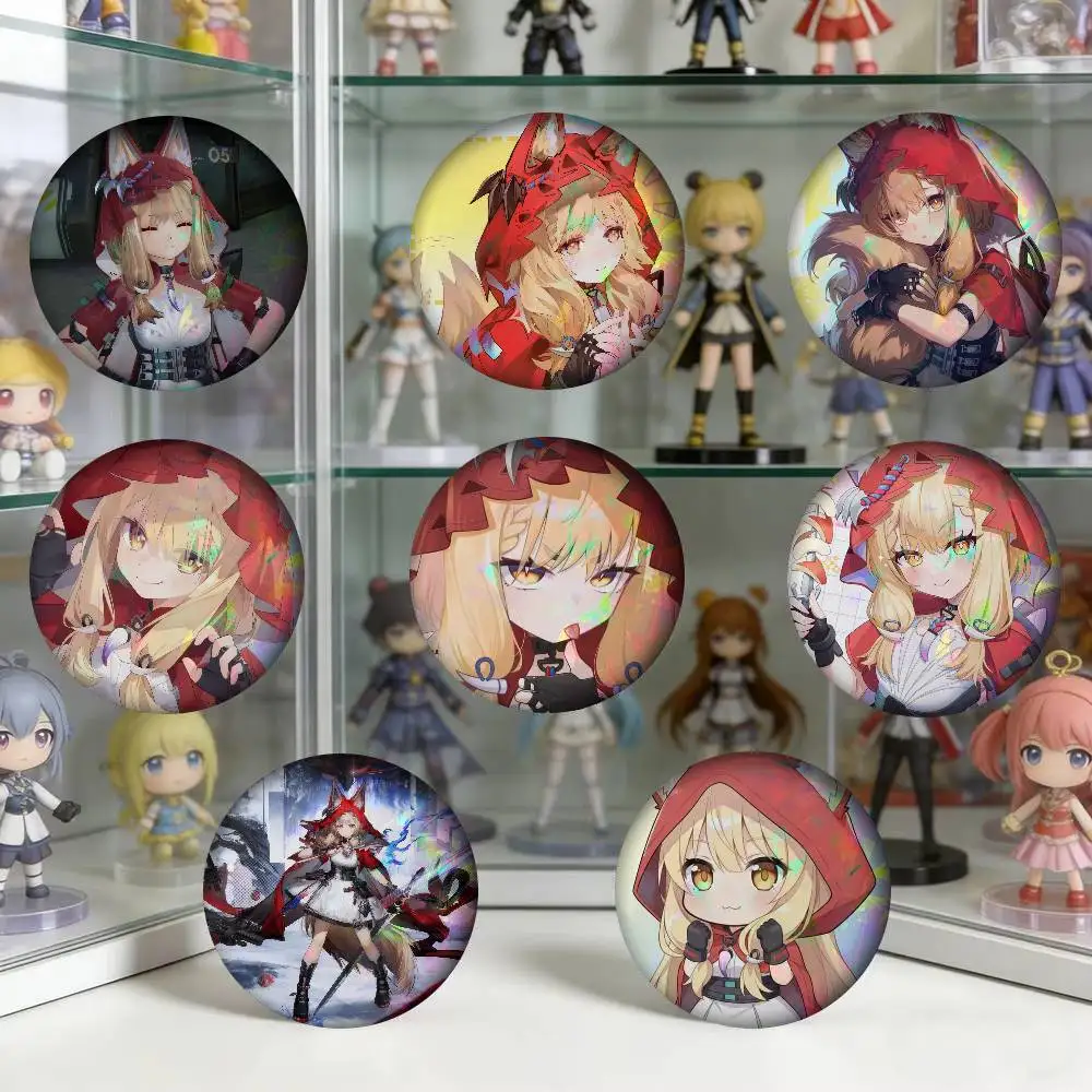 Anime Game Arknights Endfield Rossi Access  Soft Button Pin Funny Silly Gnarpy On A Skateboard Meme Badge Gamer Collection Gifts