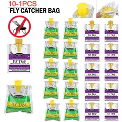10-1Pcs Disposable Mosquito Traps Catcher Non-toxic Hanging Flies Bag Traps Water-soluble Harmless Bug Killer Pest Control Tools