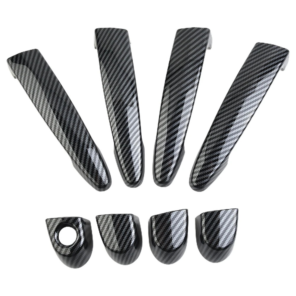 4 X Car Door Handle Cover Carbon Fiber Style Trim For BMW E87 /E90 /E91 E92 E93 F30 X1 X2 X3 X4 X6 Exterior Access