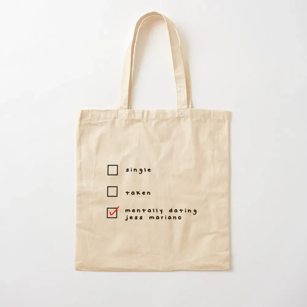 mentally dating jess mariano Tote Bag shopper bag women canvas canvas tote bags Tote Bag