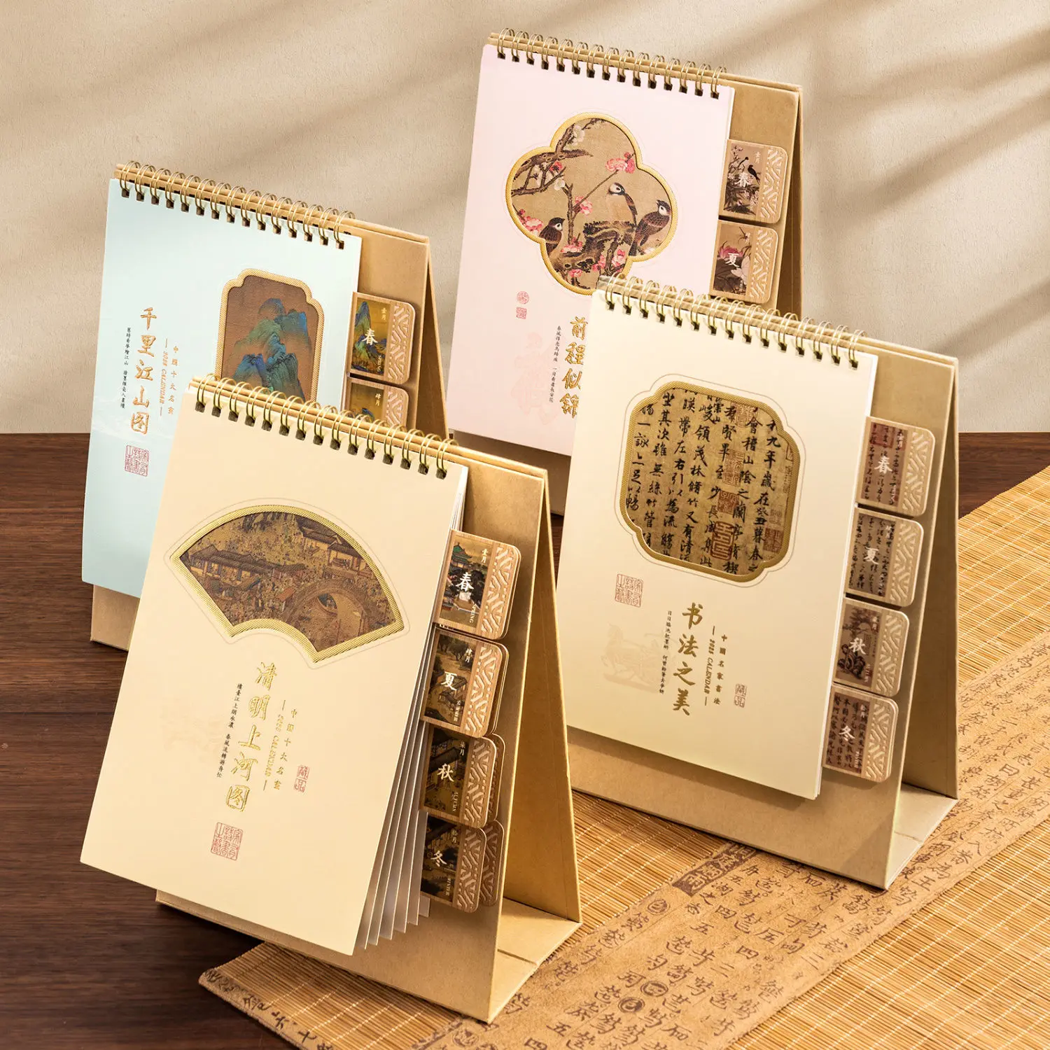 Ancient style desk calendar 2025 new custom creative personality Chinese style retro work plan schedule memo kawaii desk