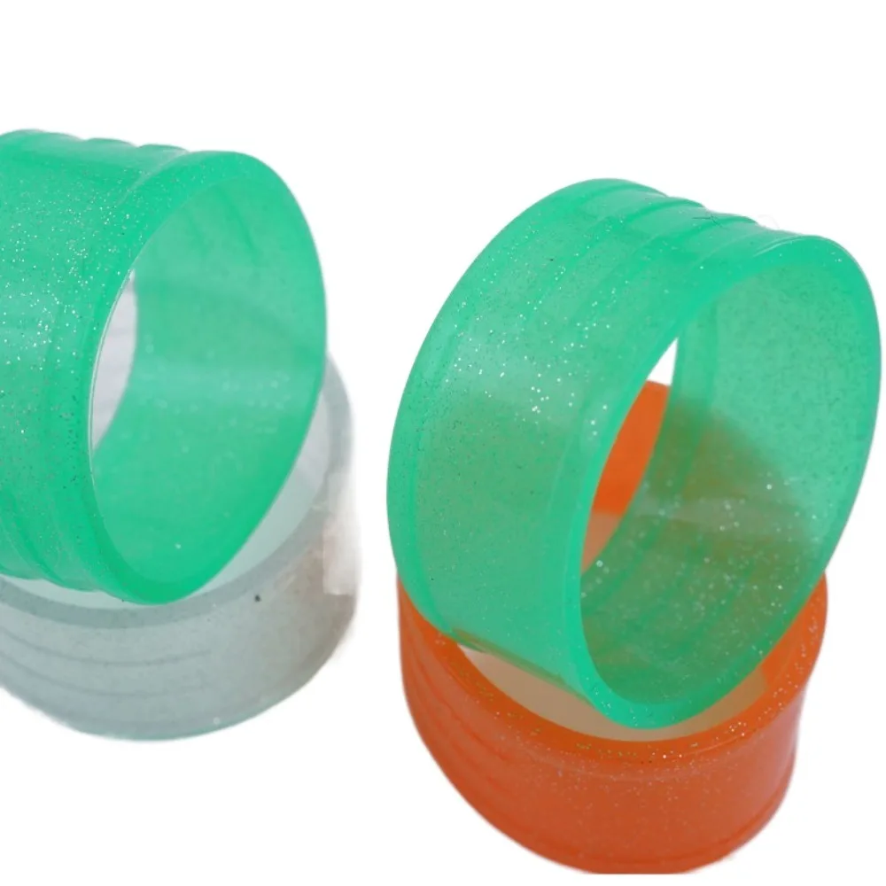 Jelly-colored Shiny Silicone Tennis Racket Sealing Rubber Ring Hand Glue Absorbent Belt Fixed Rubber Ring Tennis Overgrip