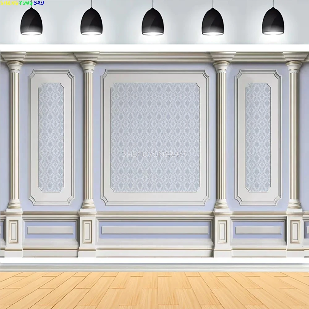 

Classical Western Living Room Wall Photography Backdrop Home Decoration Texture Anniversary Photo Studio Background Props HI-01