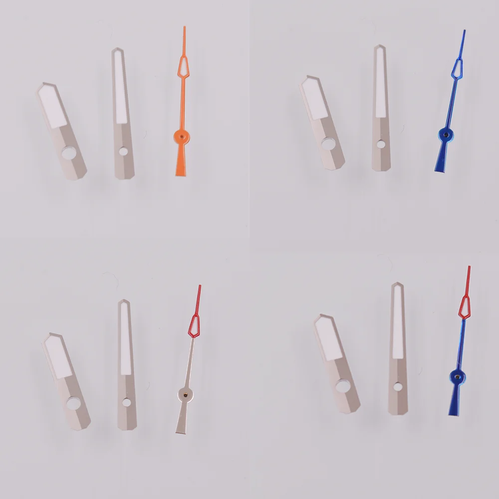 

4-цветные зеленые светящиеся стрелки часов подходят для NH35Amovement NH36AMovement, детали часов, стрелки