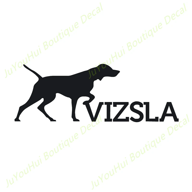 

JuYouHui Exterior Accessories Decal Personality Vinyl Decals Vizsla Hunting Dog Car Sticker Decors on Car Body Bumper Window