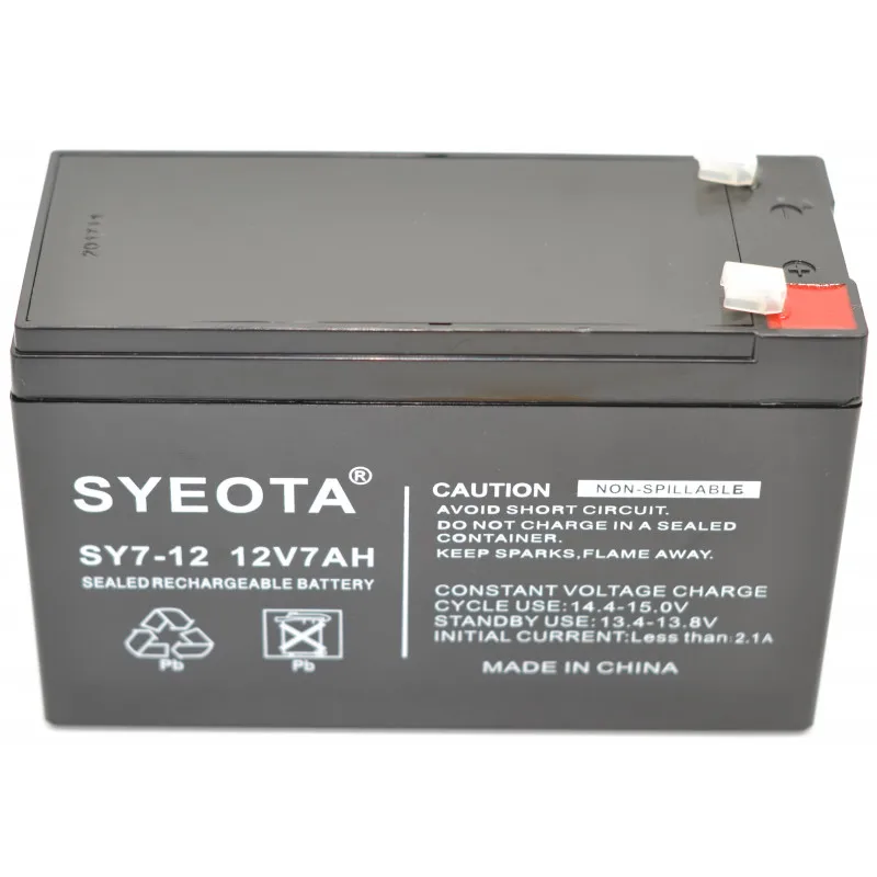 Lead  Battery 12v / 7ah Sy7-12, Np7-12, Fg20721, Lc-R127r2pg, Np7-12l Songyuan