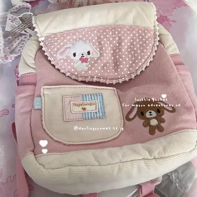 Kaawaii Sanrio Sugarbunnies Backpack Anime Cartoon Kawaii Schoolbag Cute Children Girl Birthday Gifts Custom Shoulder Bag