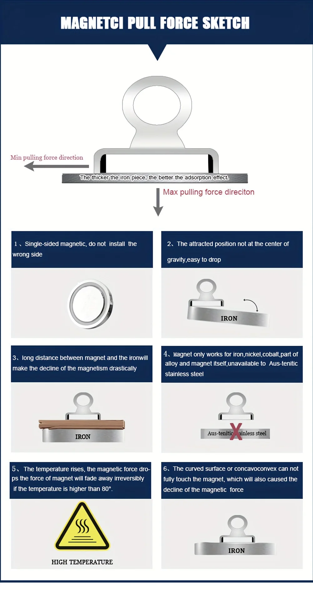 Superstarkes Doppelseitiges Angelmagnet-Werkzeugset mit Hochleistungsseil, Handschuhen und Karabiner-Rettungsset – Detail 5