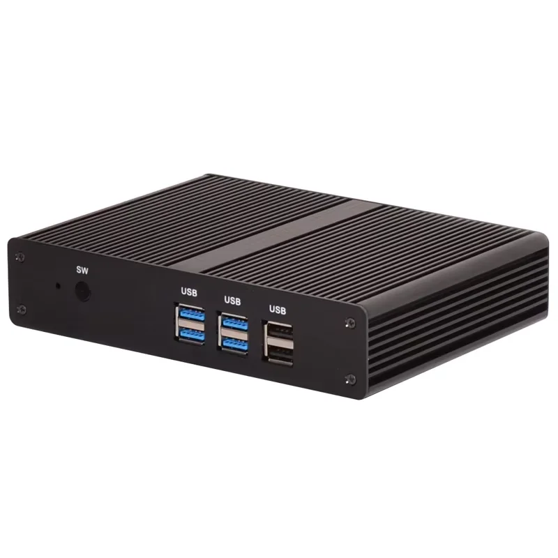 Partaker 팬리스 미니 PC, VGA HD 듀얼 디스플레이, DDR3 DDR4 RAM, 와이파이, 사무실 소형 컴퓨터, HPTC, 2955U, 4205U, 5205U