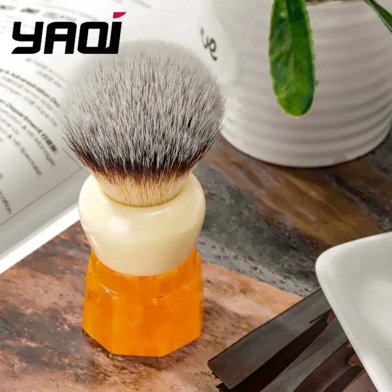 Yaqi Ever-Helpful Щетка для бритья из синтетических волос для мужского влажного бритья — мягкая щетина для гладкой и удобной бритвы