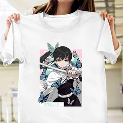 Hot Anime Tsuyuri Kanao Printing T Shirt Men/Women Tops Tees Summer Cool Personality Loose Short Sleeve