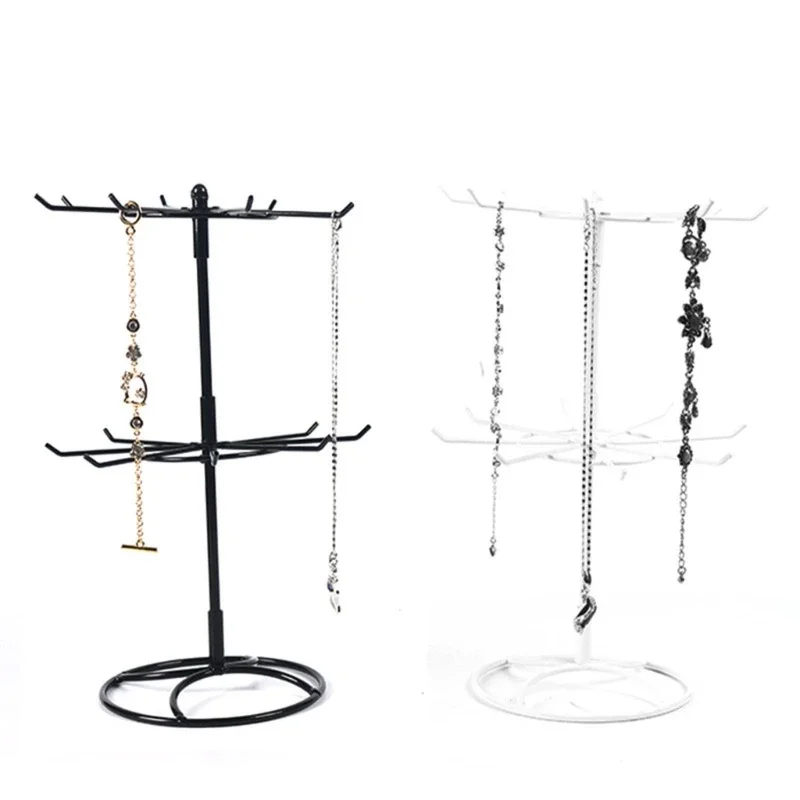 Double Layered Jewelry Rack,Earring,Necklace,Bracelet Display Rack, Bracelet Storage Rack, Desktop Storage, Valentine's Day Gift image 4