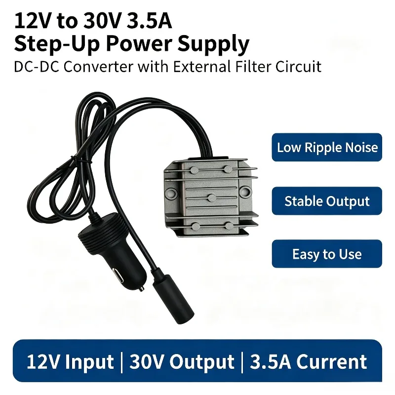 Car Inverter Car Cigarette Lighter Plug Mini Cable Car Adapter with Step Up Converter Socket Adapter For Starlink Mini Power