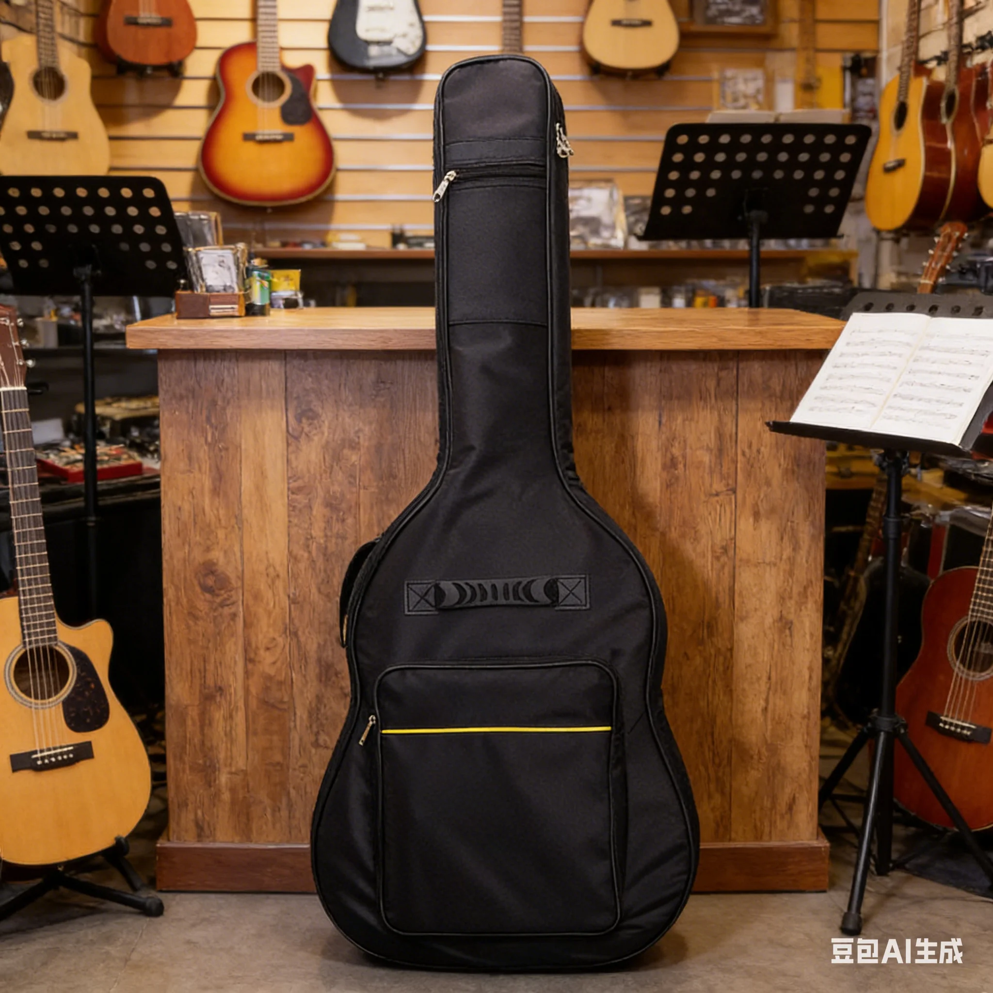 1pc Acoustic Guitar Bag 104x43x14cm Oxford Rip-stop Double Straps Storage Bag With Padded  For Guitar Backpack Replace Parts