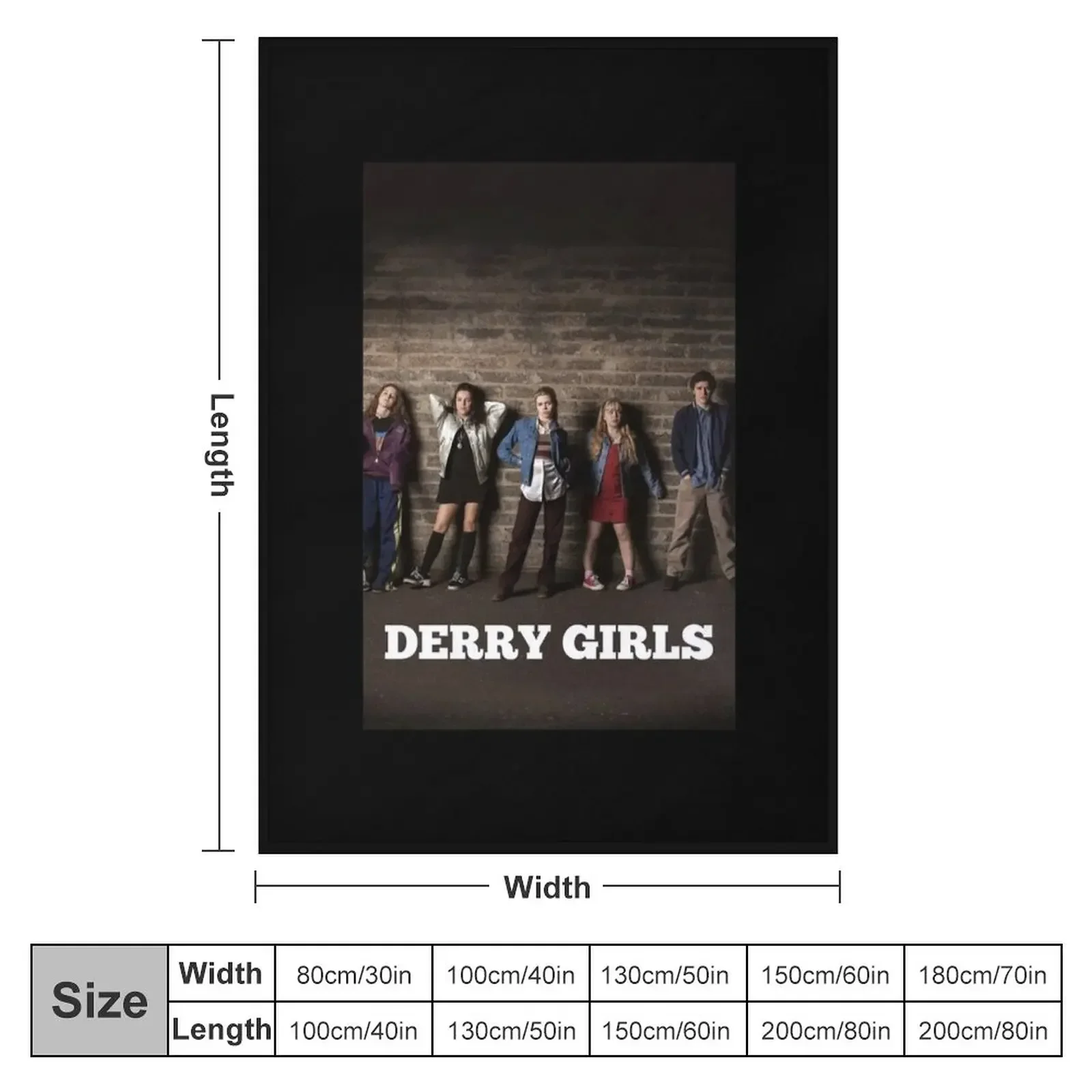 Men Women Derry Girls Funny Men Fan Throw Blanket Thermal Furrys Flannel Fabric Hair Blankets