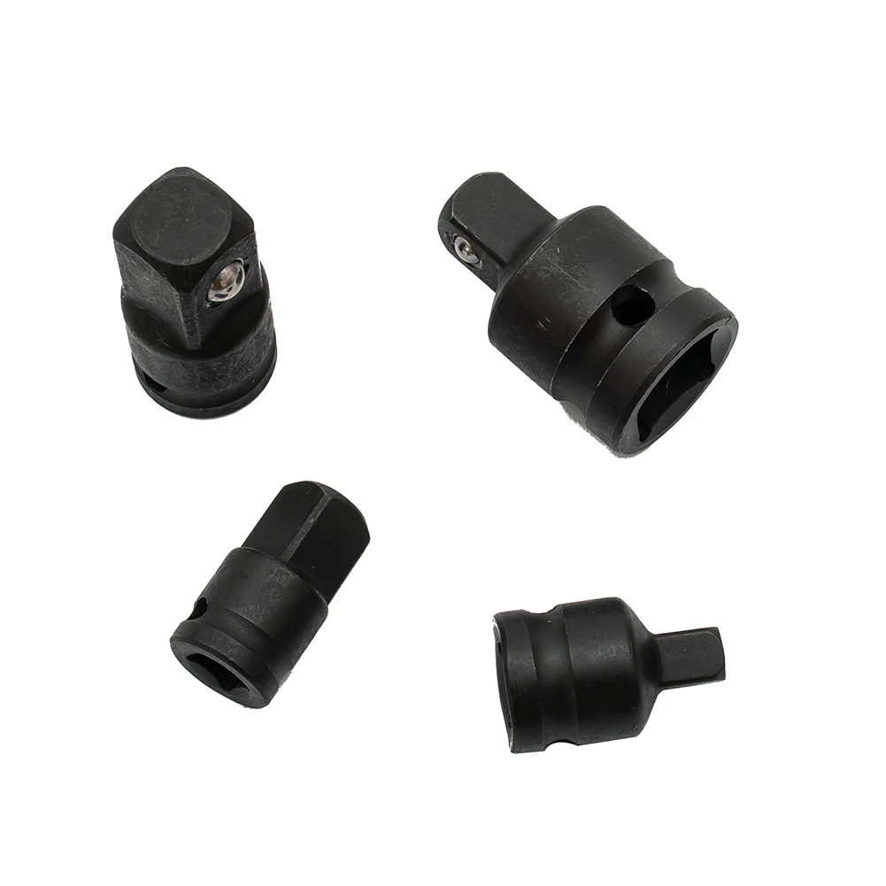 

4 Pcs Socket Adapter Set 1/2 Male to 3/8 Female 3/8 Male to 1/4 Female Designed for Efficient Use with Hand Tools