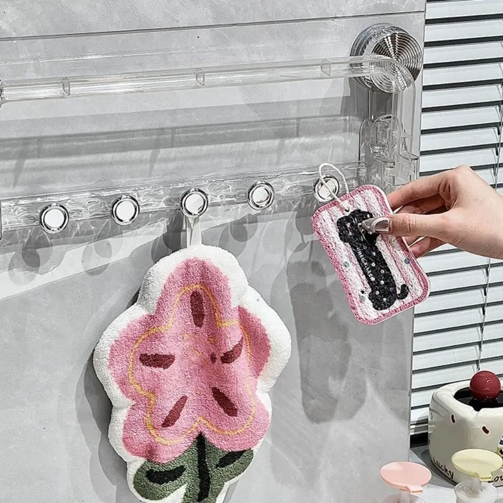 Plastic Suction Cup Storage Rack Wall Mounted Foldable Towel Storage Rack Space Saving Punch Free Faucet Shelf for Home