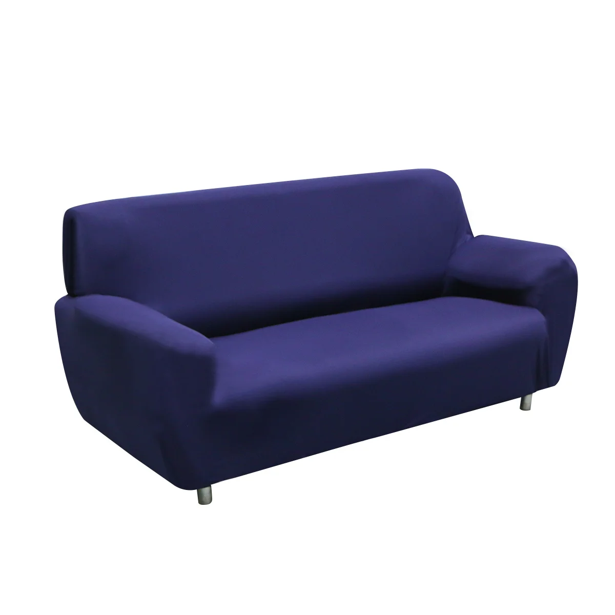 

High Elasticity Anti-Mite Sofa Cover Slipcover Set for Three People Navy Thick Easy Clean No Fading Stain Protection