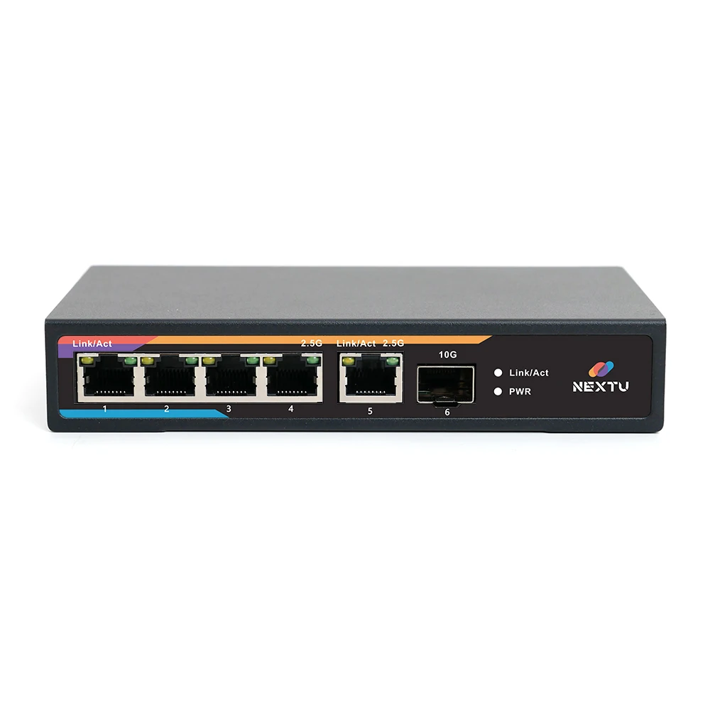 Pio Long 5 Port 1/2.5/10G Multi Giga POE switching hub POE9255GS-10G