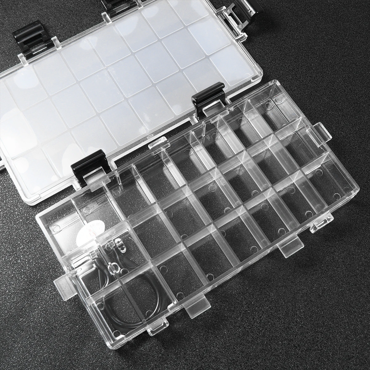 

24 Grids Color Mixing Box Large Capacity PP Plastic Empty Palette Ideal Artists Painters Manicurists Nail Art Portable Save