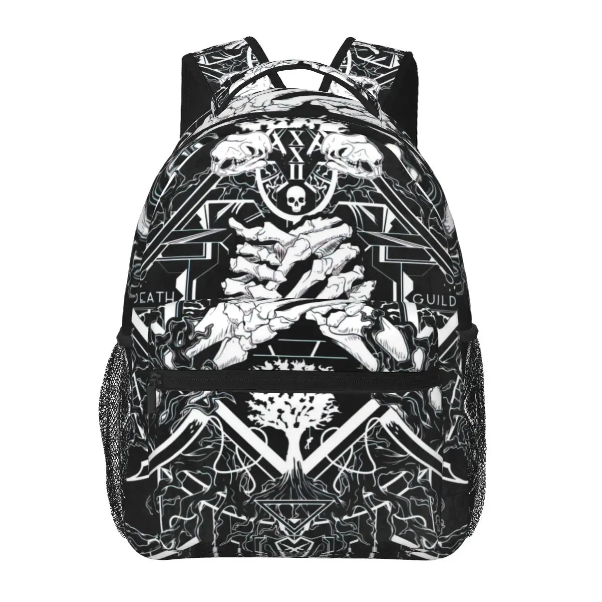 

DEATH GUILD 22 YEARS EMBLEM Backpack for Girls Boys Travel RucksackBackpacks for Teenage school bag