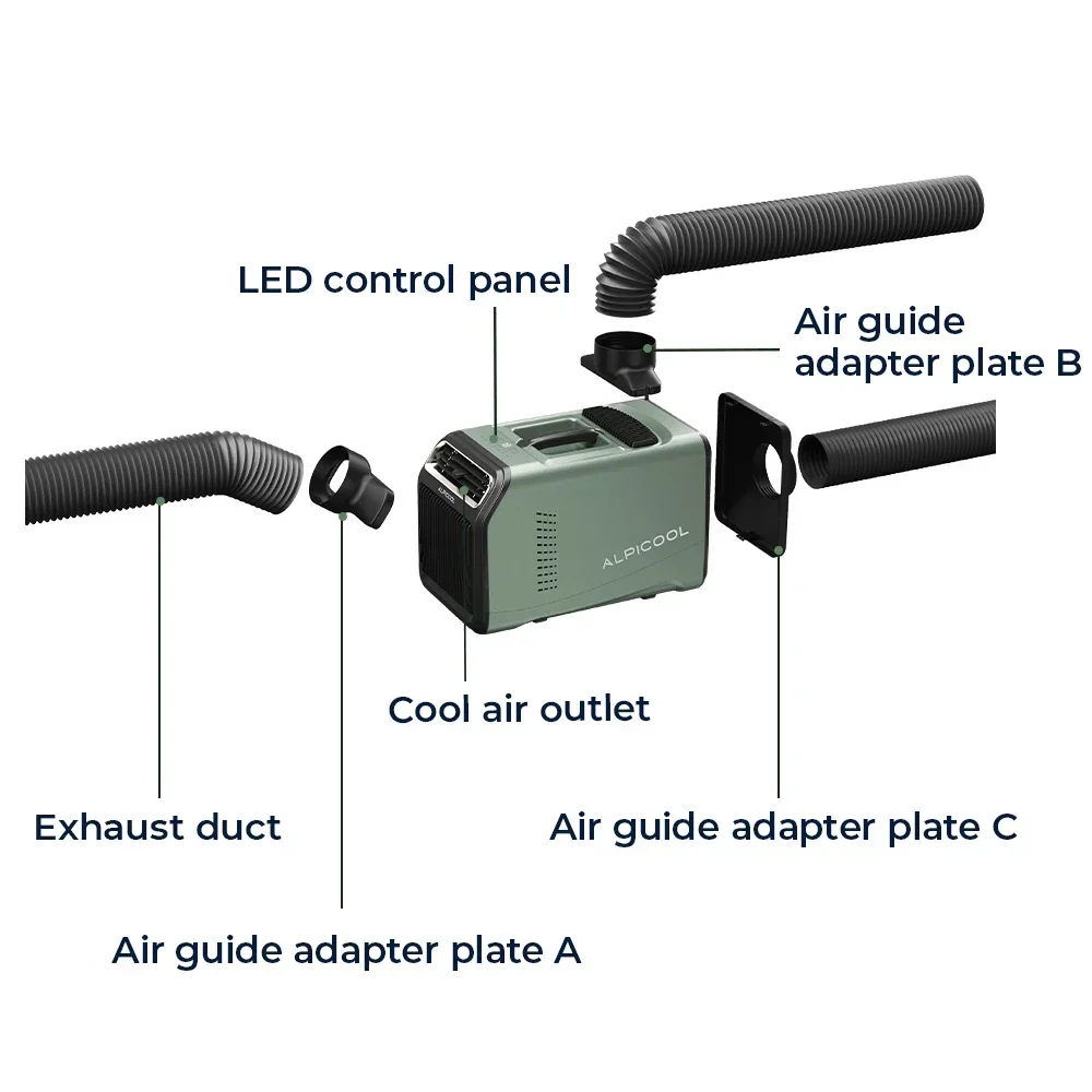 Mini Air Conditioner Mobile Compressor Portable Energy Saving Outdoor/Tent/RV Air Conditioner