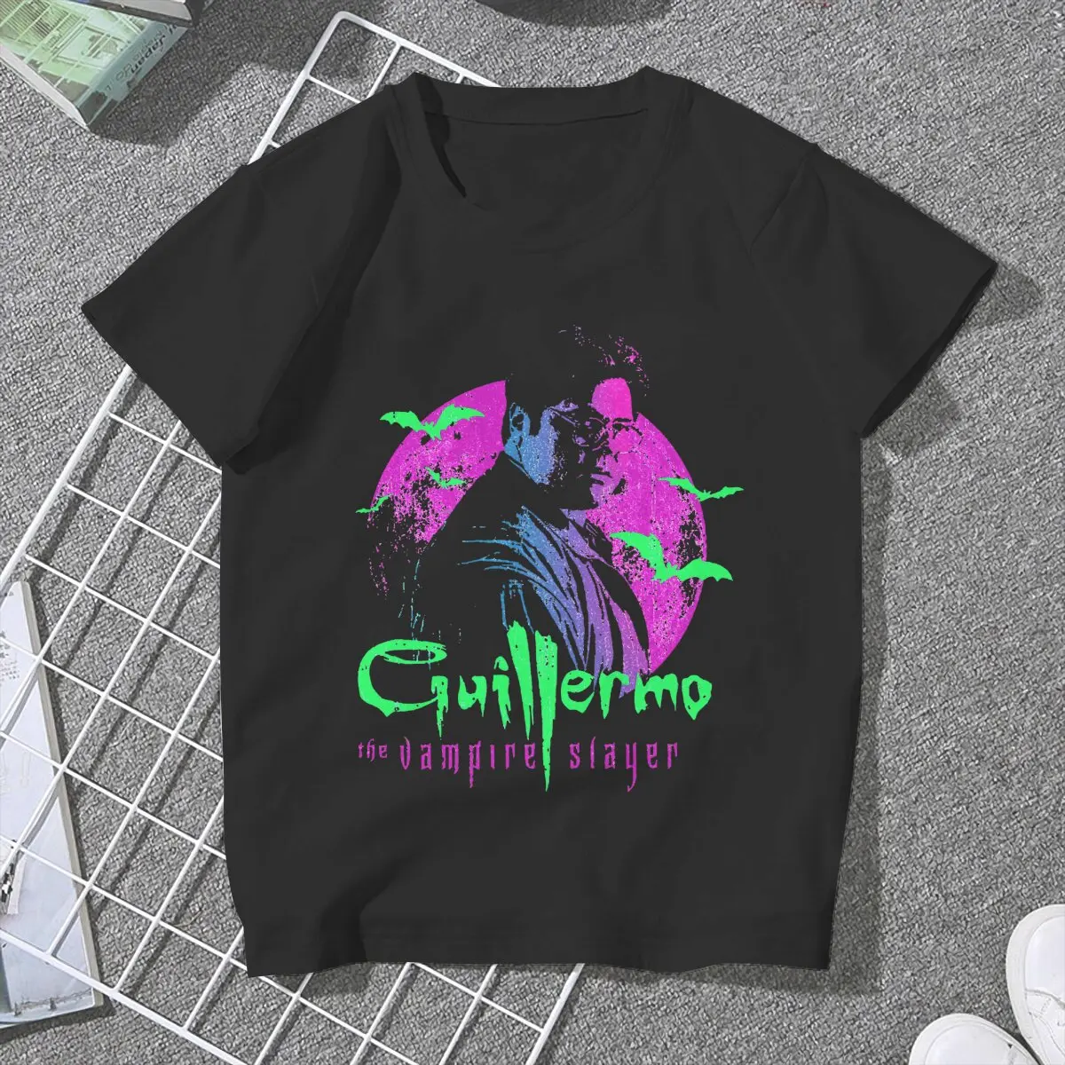 The Vampire Slayer Guillermo Vintage Design Cute Girls Women T-Shirt What We Do In The Shadows TV Blusas Short Sleeve