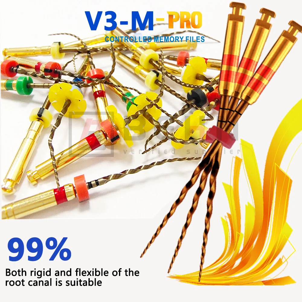6Pcs/Box PRO Dental Heat Activation Rotary Root Canal Endodontic Files Flexible Nickel-Titanium NiTi Files Engine Use Dentaire
