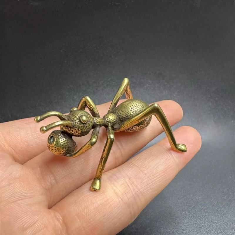 

Little Fairy / Retro Brass Ant Incense Insert Desktop Ornaments Creative Metal Animal Sculpture Living Room Home Decoration Gift