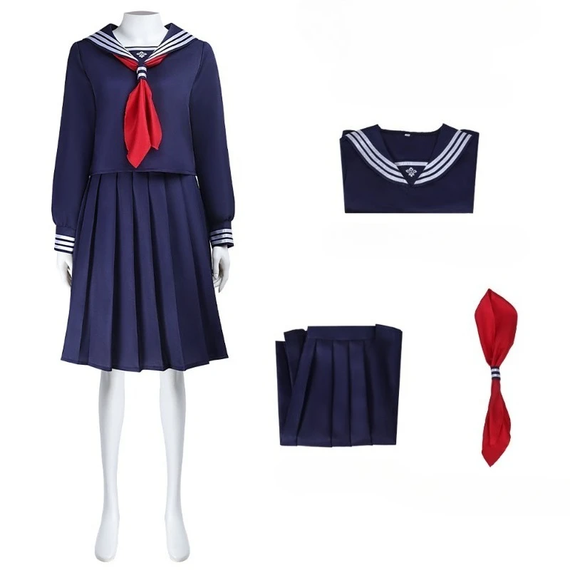 knee length dresses for ladies Wednesday Season 2 Agnes DeMille Purple School Uniform Cosplay Costume Female / M