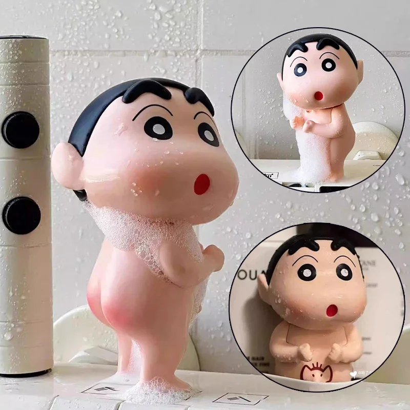 Crayon Shin-chan Bathing Toy Kids Cartoon Cute Water Spray Sprinkler Bathroom Decor Sprinkling Shower Swimming Water Toys Gift