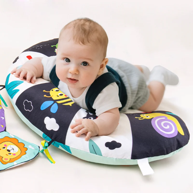 وسادة تعليمية على شكل حرف U للأطفال على شكل رسوم كرتونية، وسادة تدريب بصري للرأس، لعبة مهدئة للتعليم المبكر #5