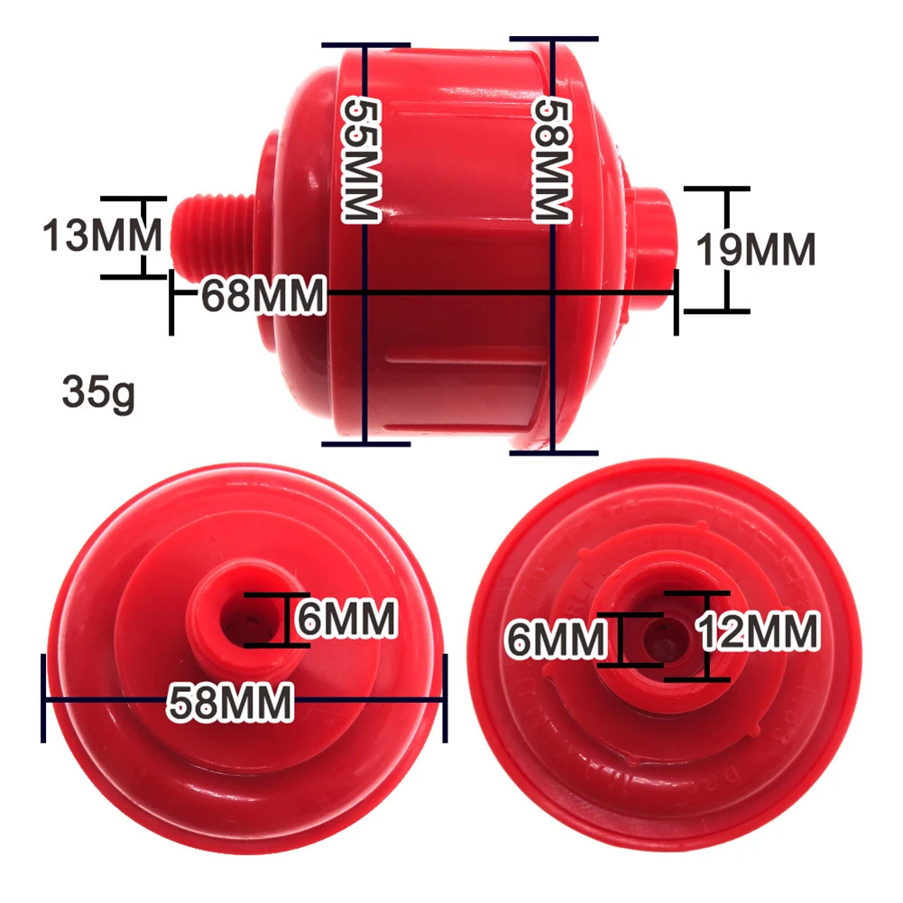 Top-quality Clean Airline Filter Red Air Tools Disposable Paint Spraygun Plastic Air Filter Oil And Water Trap
