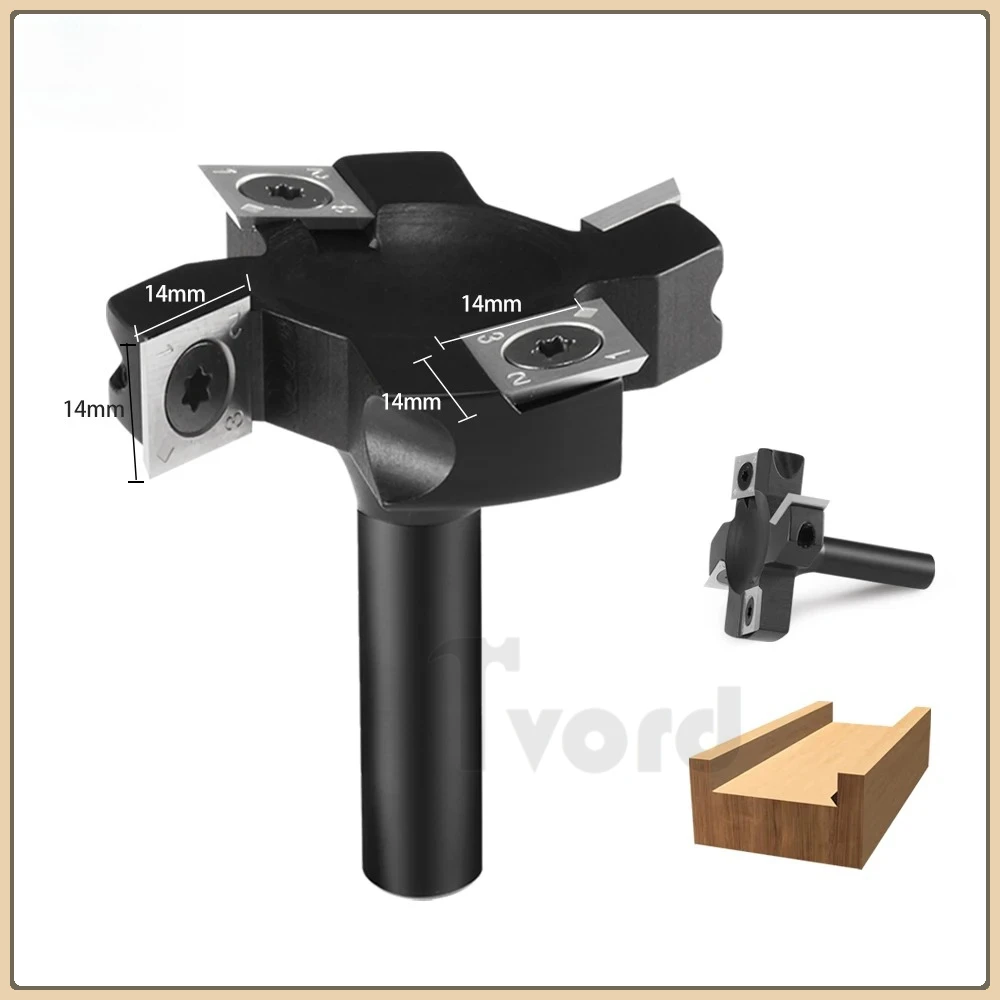 

Фреза для обработки поверхности Spoilboard, 4-зубчатая, для ЧПУ, для деревообрабатывающего станка, сменные лезвия для фрезерования дерева, 1 шт.