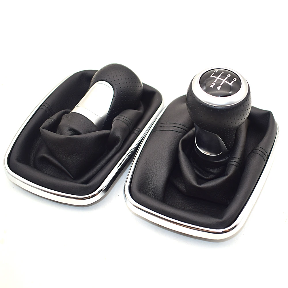 12mm for Volkswagen VW Golf 4 IV MK4 GTI R32 Bora Jetta 5 / 6 Speed Black Frame Gear Shift Knob Lever Gaiter Boot 1999-2004