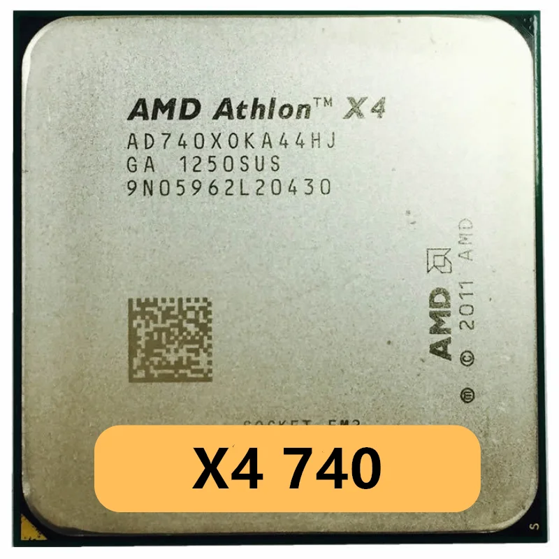 Athlon X4 740 3.2G 65W Quad-Core CPU Processor AD740XOKA44HJ Socket FM2 X4-740