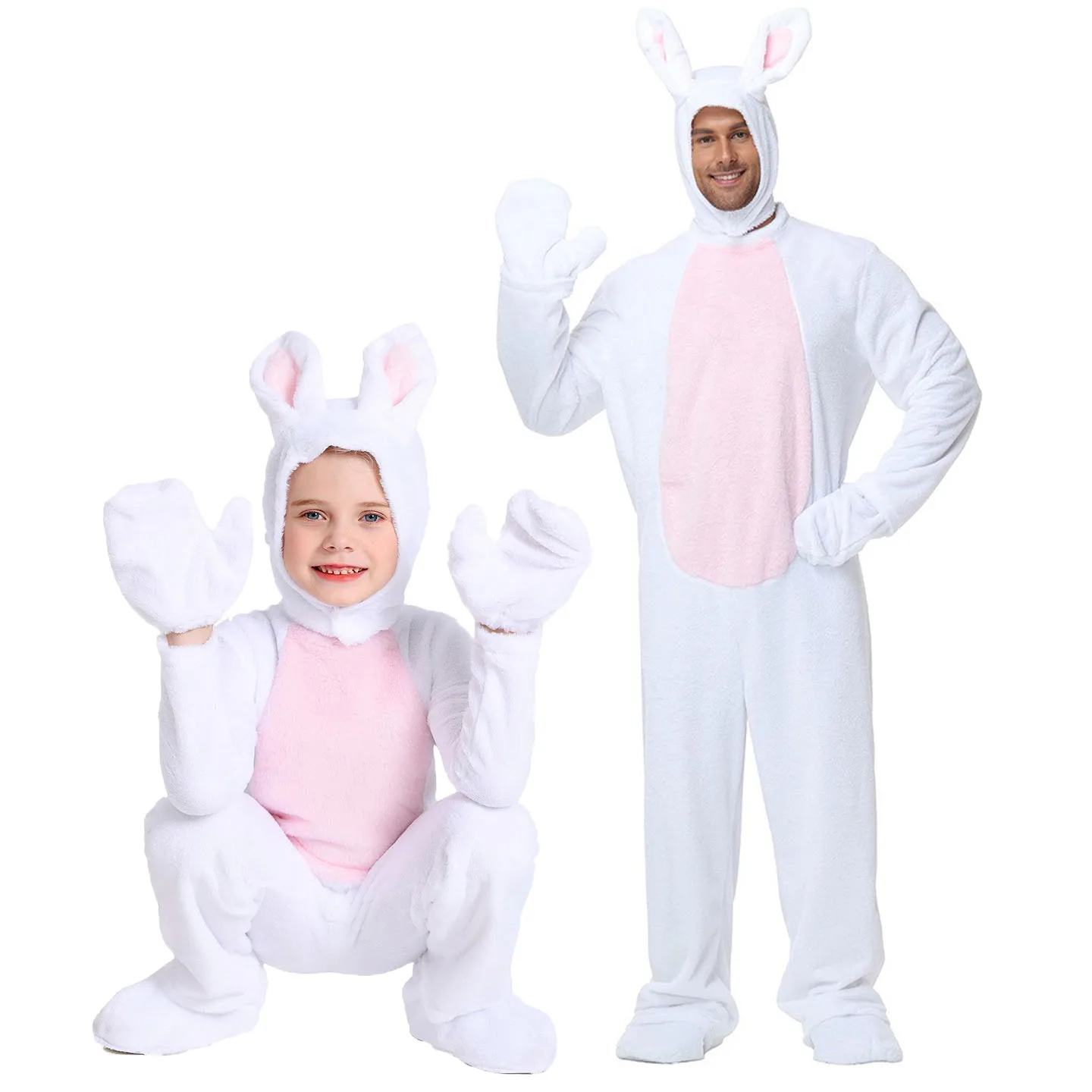 loween Large White Rabbit Plu Rabbit Puppet Stage S Performance Suit Jumpsuit Spwear Play Drama Costume