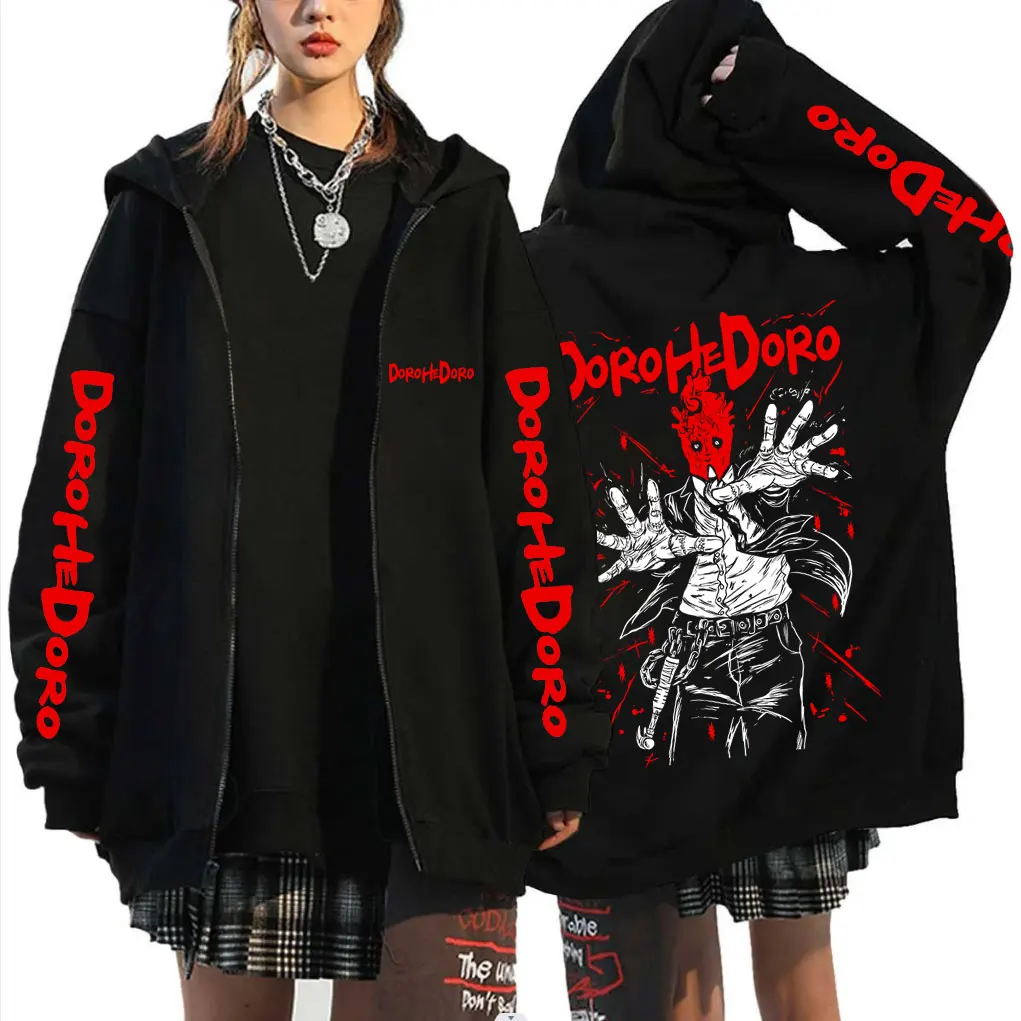 

Anime Dorohedoro Kaiman Zipper Hoodie Men Women Fashion Cartoon Manga Merch Zip Up Jacket Male Rock Oversized Zip Up Sweatshirt