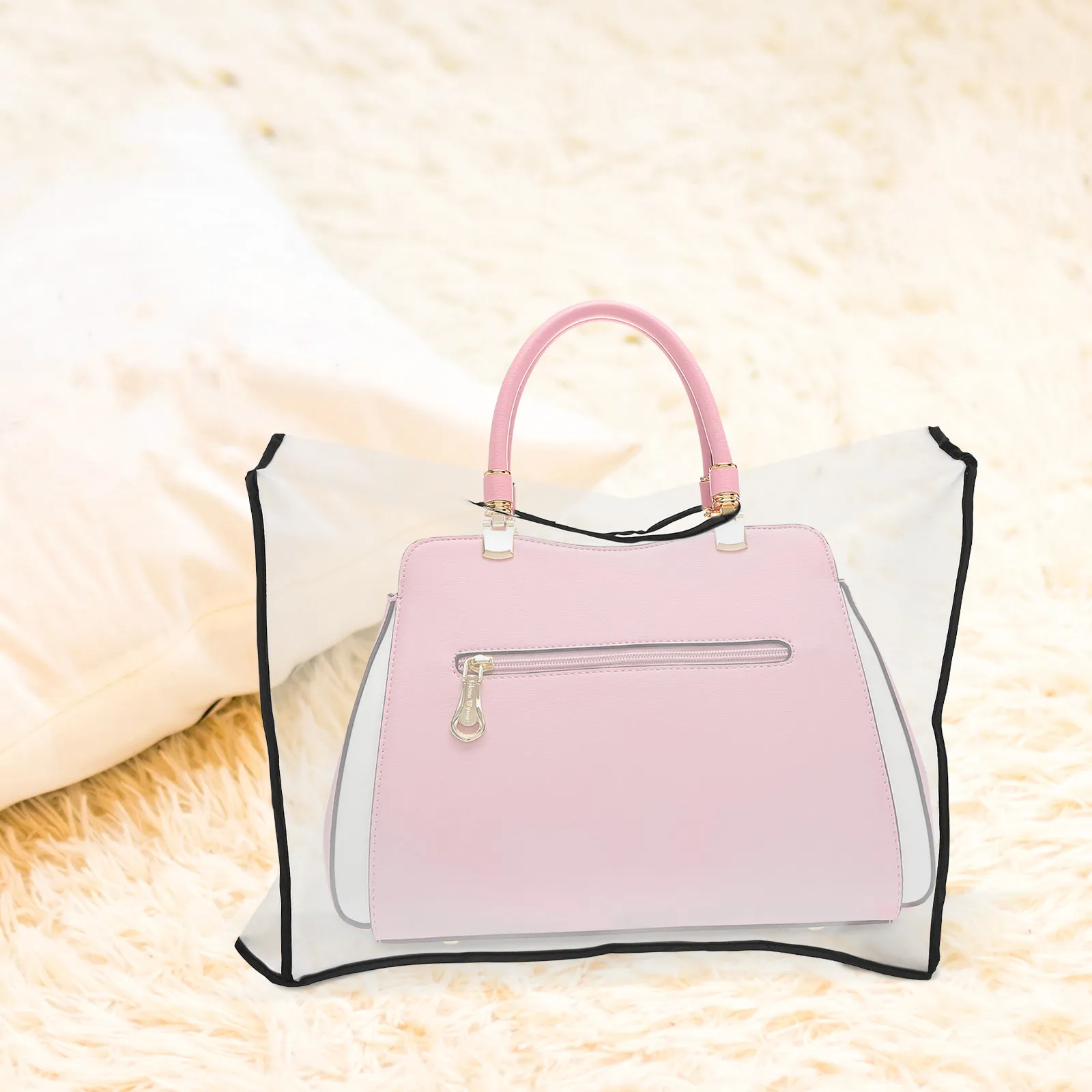 

Прозрачный чехол для сумки Eva с матовыми краями, водонепроницаемый защитный чехол для сумок-тоут, для ежедневных поездок и путешествий