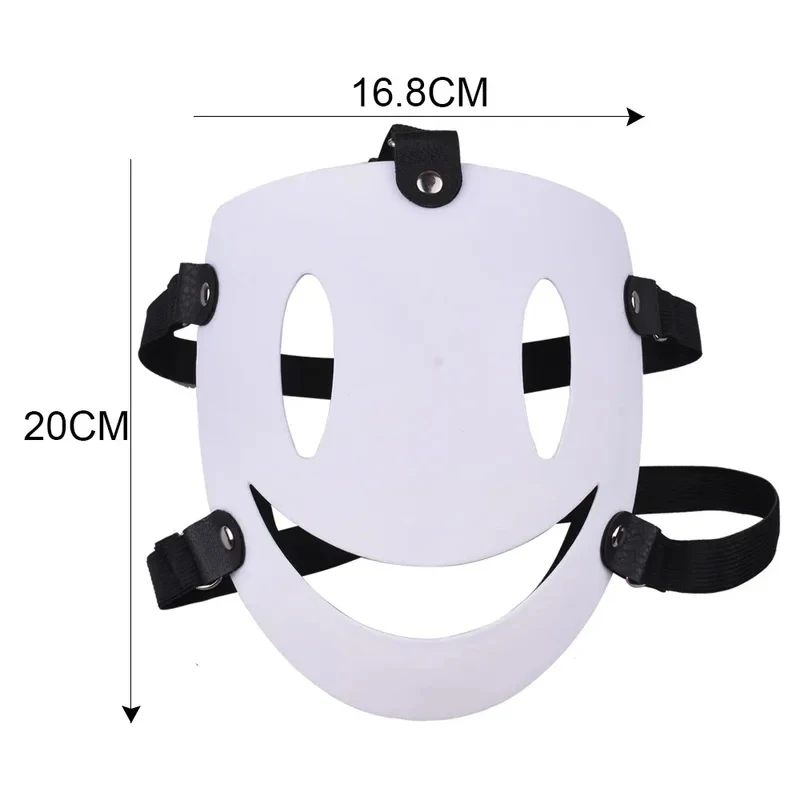 Máscara de Cosplay de Sniper de Anime High Rise Invasion 2026, Máscaras Blancas Tenkuu Shinpan, Accesorios de Disfraz de Samurái Japonés para Carnaval