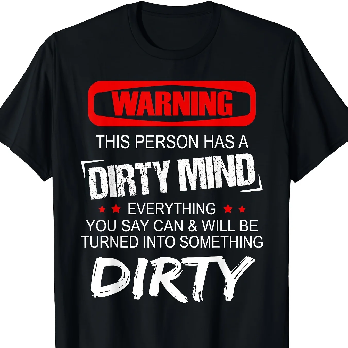 

Warning Short Sleeve Man's T-Shirt - 180g
