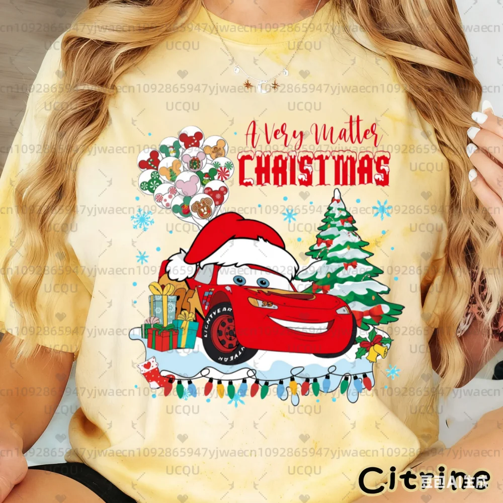 عيد الميلاد البرق ماكوين المرأة الرجال قصيرة الأكمام التعادل صبغ تي شيرت حفلة الهالوين المحملة جاك Skellington سالي صفر تي شيرت #3