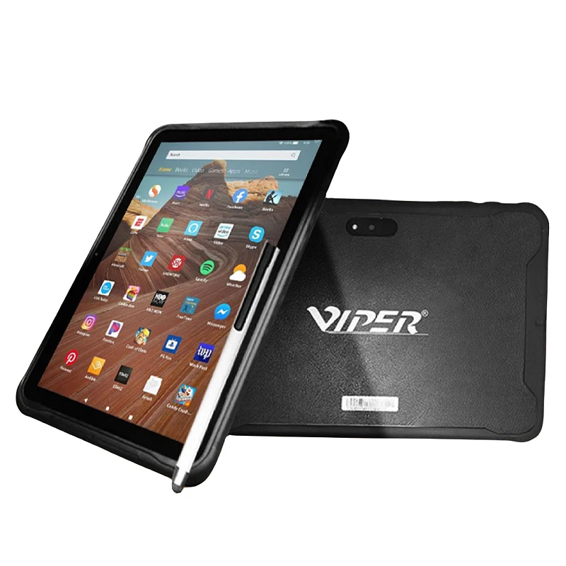المبيعات الساخنة Type-C 10.1 بوصة Android 12 Tablet MT8168 HDMI Port 3GB RAM 64GB 6000mAh قلم ستايلس مجاني