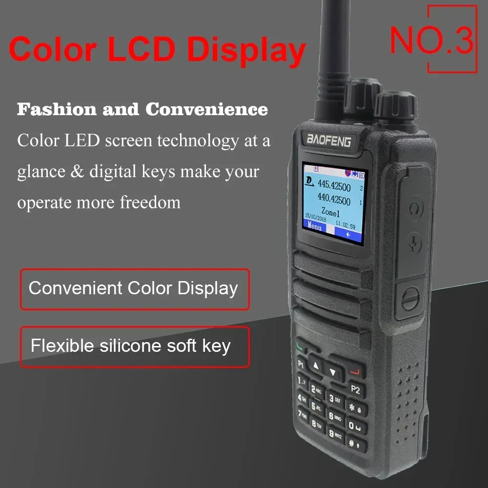 Baofeng DM-1701 Digital DMR VHF UHF Opengd77 Walkie Talkie Baofeng BF-1701 Dual Band 136-174MH& 400-470MHz FM Two Way Radios