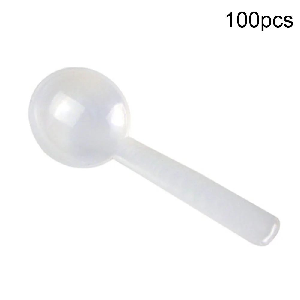 100pcs 1g Plastic Measuring Scoop Reusable Food Grade PP Measure Spoon Milk Coffee Teaspoon Milk Powder Kitchen Tool