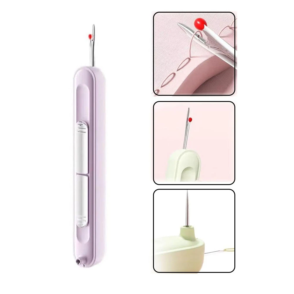 3Pcs Plug-in Needle Threader, Upgraded Needle Threader Seam Ripper Tool for Hand Sewing Knitting Craft Quilting Supplies